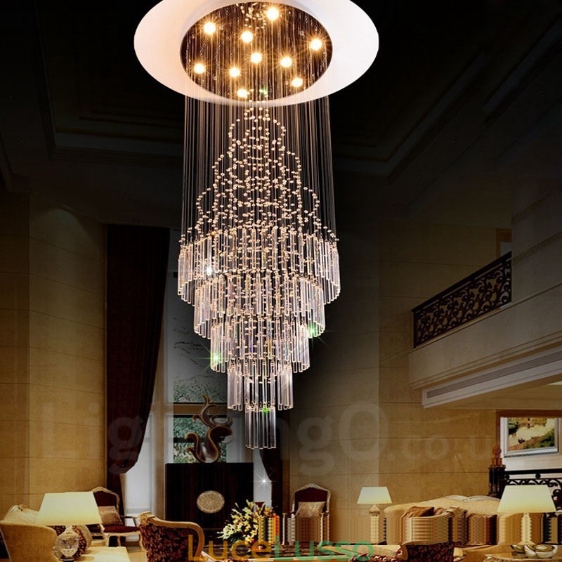 10 luci moderne lampadario a sospensione in cristallo lampadario per interni lampade e apparecchi di illuminazione