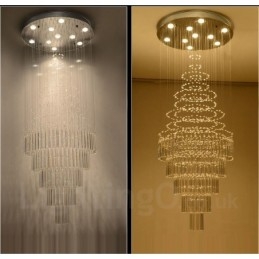 10 luci moderne lampadario a sospensione in cristallo lampadario per interni lampade e apparecchi di illuminazione