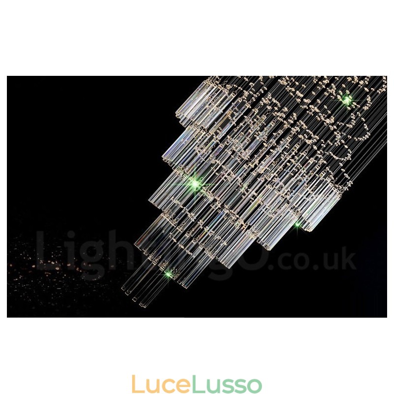 10 luci moderne lampadario a sospensione in cristallo lampadario per interni lampade e apparecchi di illuminazione