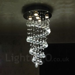 5 luci moderno cristallo soffitto lampadario lampadario illuminazione lampade da interno