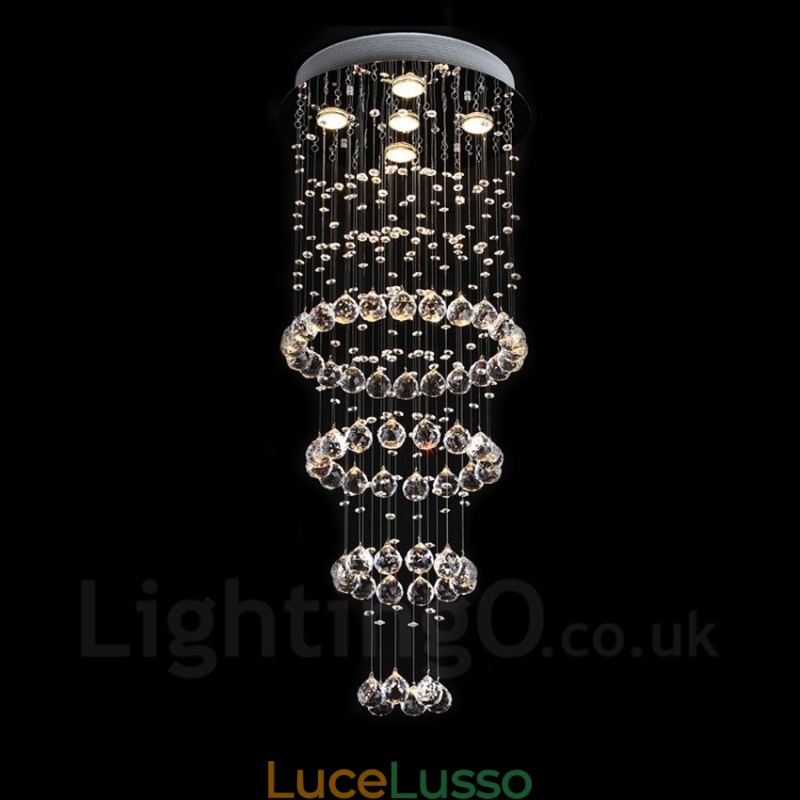 5 luci moderno cristallo soffitto lampadario lampadario illuminazione lampade da interno