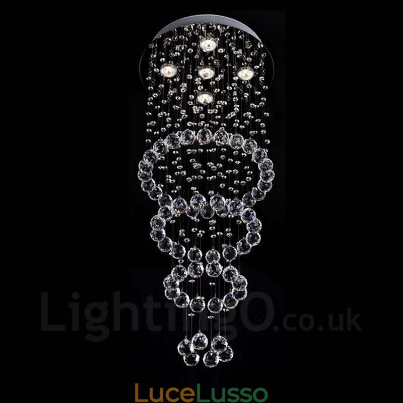 5 luci moderno cristallo soffitto lampadario lampadario illuminazione lampade da interno