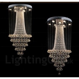 Lampadario moderno a sospensione in cristallo da soffitto a 9 luci, lampadario per interni, lampade e apparecchi di illuminazione