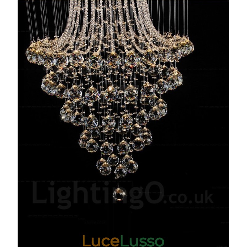 Lampadario moderno a sospensione in cristallo da soffitto a 9 luci, lampadario per interni, lampade e apparecchi di illuminazione