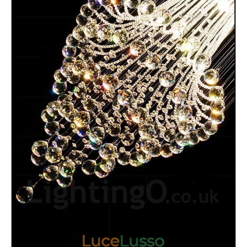 Lampadario moderno a sospensione in cristallo da soffitto a 9 luci, lampadario per interni, lampade e apparecchi di illuminazione