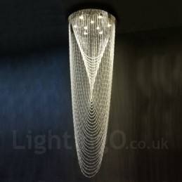 Lampadario moderno a sospensione in cristallo da soffitto a 9 luci, lampadario per interni, lampade e apparecchi di illuminazione
