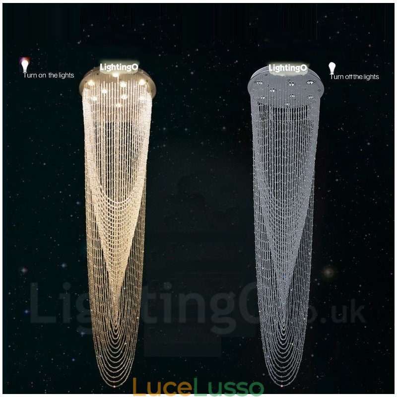 Lampadario moderno a sospensione in cristallo da soffitto a 9 luci, lampadario per interni, lampade e apparecchi di illuminazione