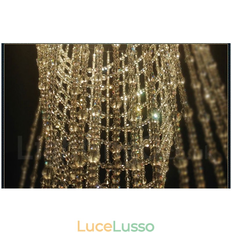 Lampadario moderno a sospensione in cristallo da soffitto a 9 luci, lampadario per interni, lampade e apparecchi di illuminazione