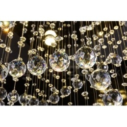 Lampadario moderno a sospensione in cristallo a 4 luci, lampadario per interni, lampade e apparecchi di illuminazione