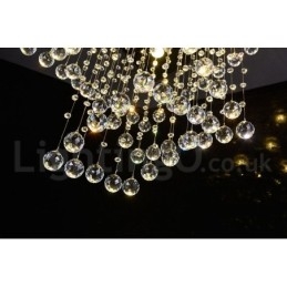 Lampadario moderno a sospensione in cristallo a 4 luci, lampadario per interni, lampade e apparecchi di illuminazione
