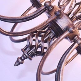 Retro Designers Stile Candela Altri Lampadari in Metallo