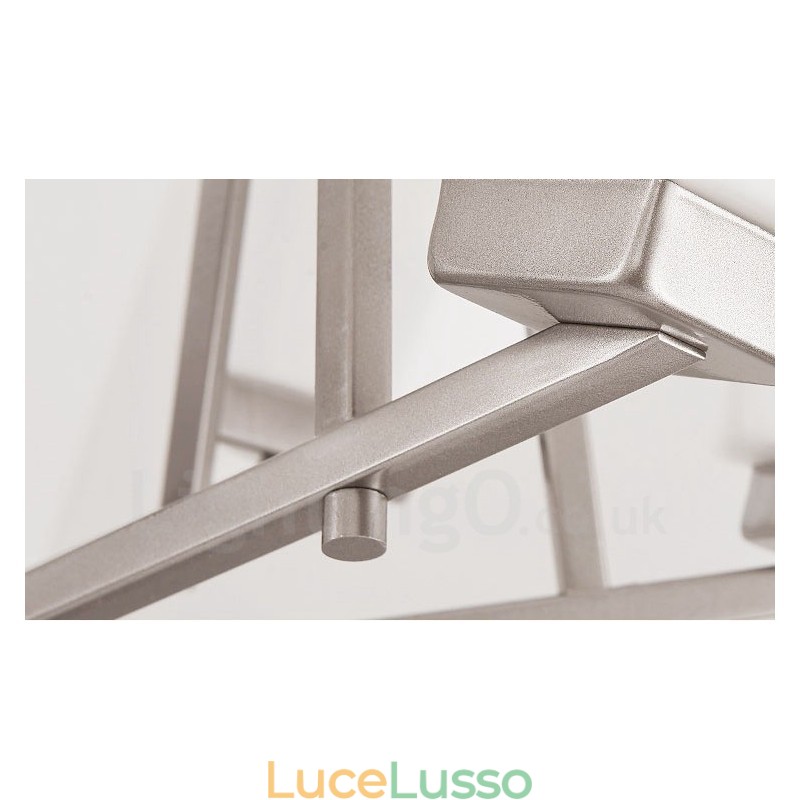 Lampadario a sospensione cromato a 4 luci, lampadario moderno per interni, lampade a sospensione per la casa, con paralumi in vetro