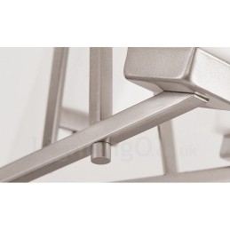 Lampadario a sospensione cromato a 6 luci, lampadario moderno per interni, lampade a sospensione per la casa, con paralumi in vetro