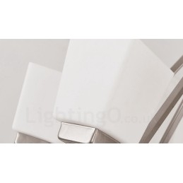 Lampadario a sospensione cromato a 6 luci, lampadario moderno per interni, lampade a sospensione per la casa, con paralumi in vetro
