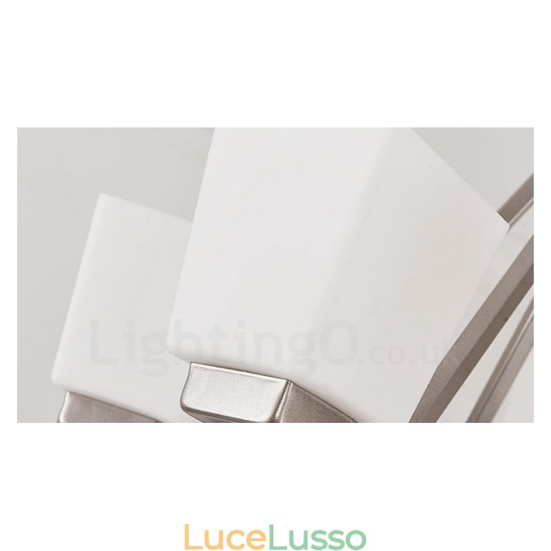 Lampadario a sospensione cromato a 6 luci, lampadario moderno per interni, lampade a sospensione per la casa, con paralumi in vetro