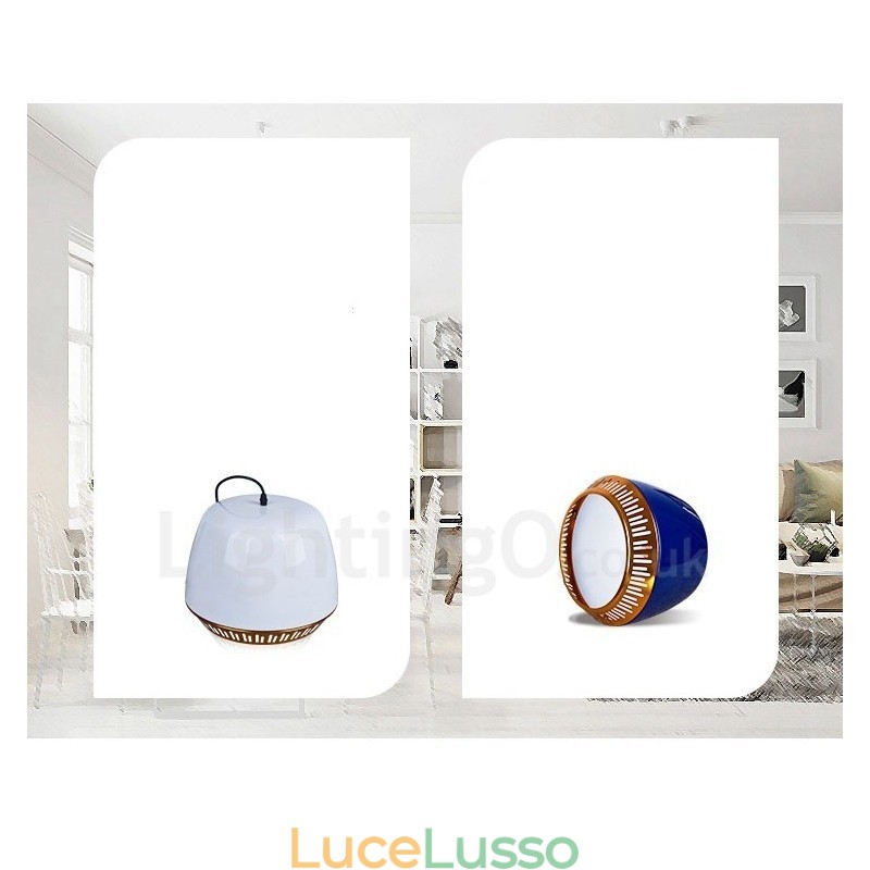 Lampada a sospensione moderna contemporanea a 1 luce con paralume nero bianco rosso blu