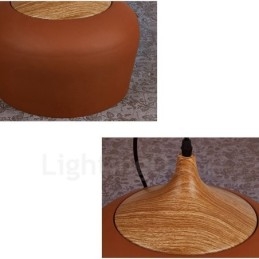 Lampada a sospensione moderna e contemporanea a 1 luce con paralume bianco rosso blu