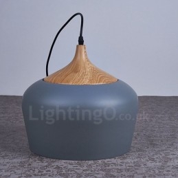 Lampada a sospensione moderna e contemporanea a 1 luce con paralume bianco rosso blu
