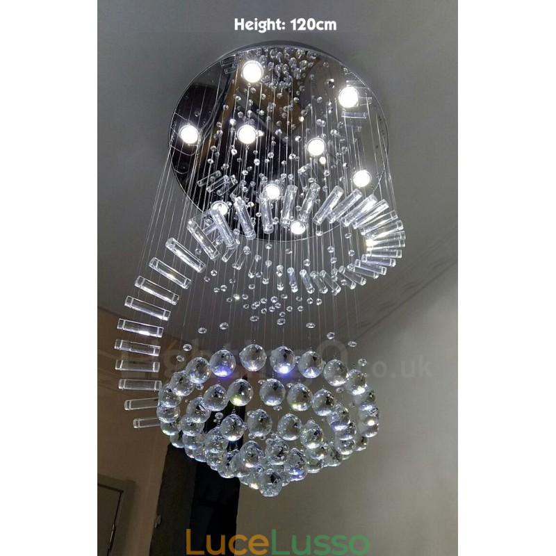 9 luci moderne K9 cristallo soffitto lampadario lampadario illuminazione lampade da interno
