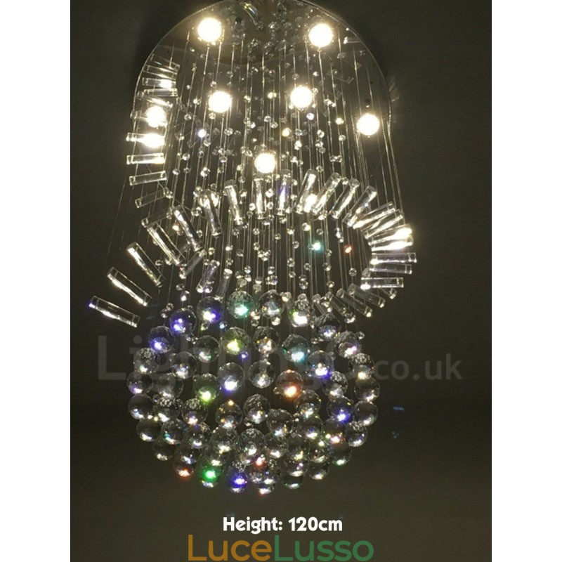 9 luci moderne K9 cristallo soffitto lampadario lampadario illuminazione lampade da interno