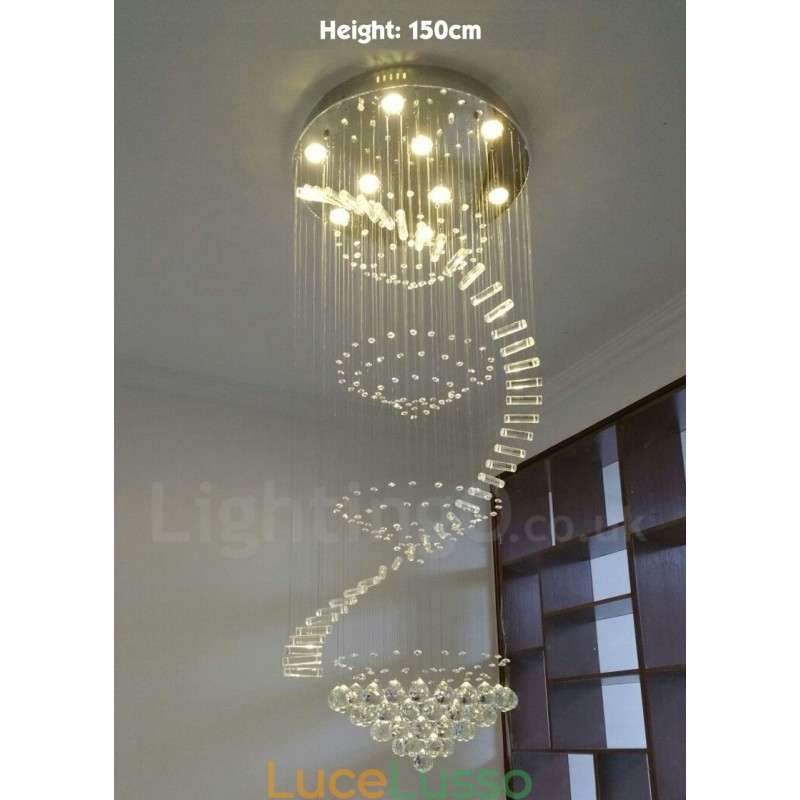 9 luci moderne K9 cristallo soffitto lampadario lampadario illuminazione lampade da interno