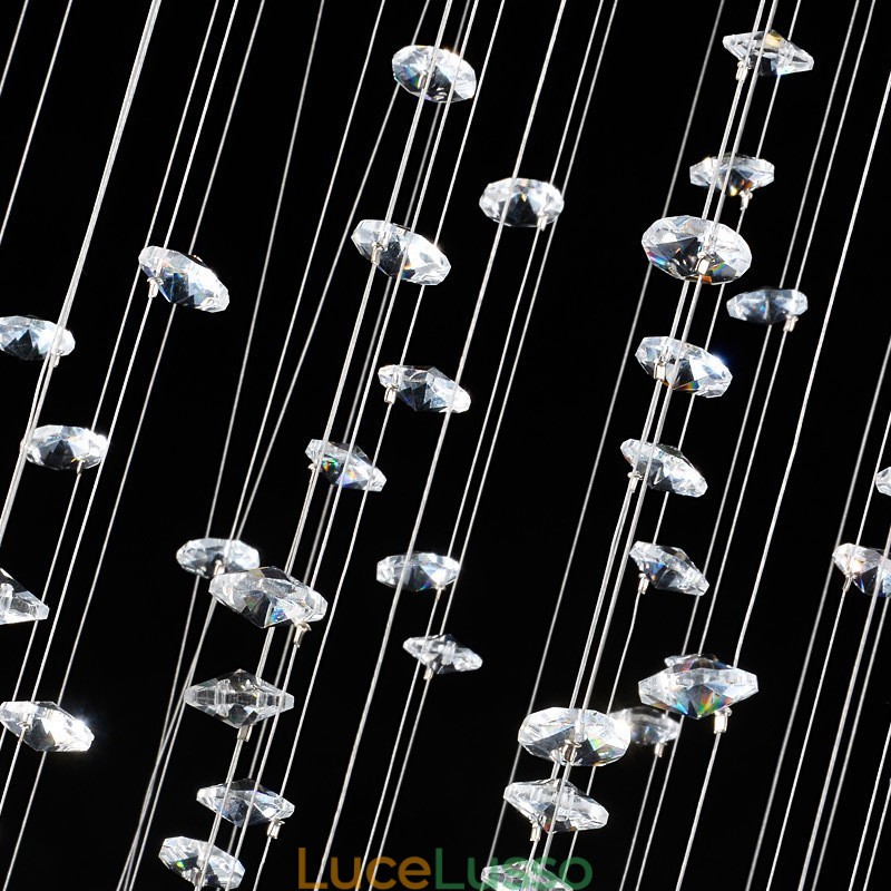 15 luci moderne K9 cristallo soffitto lampadario lampadario illuminazione lampade da interno