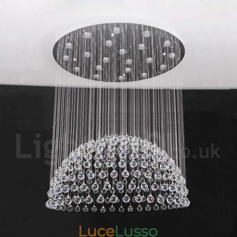 21 luci moderne K9 cristallo soffitto lampadario lampadario illuminazione lampade da interno