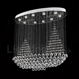 10 luci moderne K9 cristallo soffitto lampadario lampadario illuminazione lampade da interno