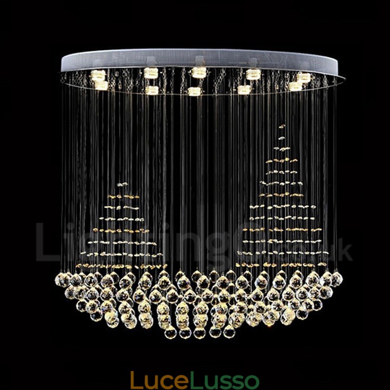 10 luci moderne K9 cristallo soffitto lampadario lampadario illuminazione lampade da interno
