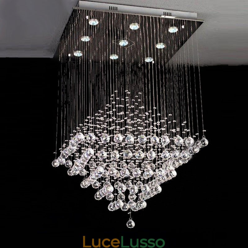 9 luci moderne K9 cristallo soffitto lampadario lampadario illuminazione lampade da interno