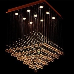 9 luci moderne K9 cristallo soffitto lampadario lampadario illuminazione lampade da interno