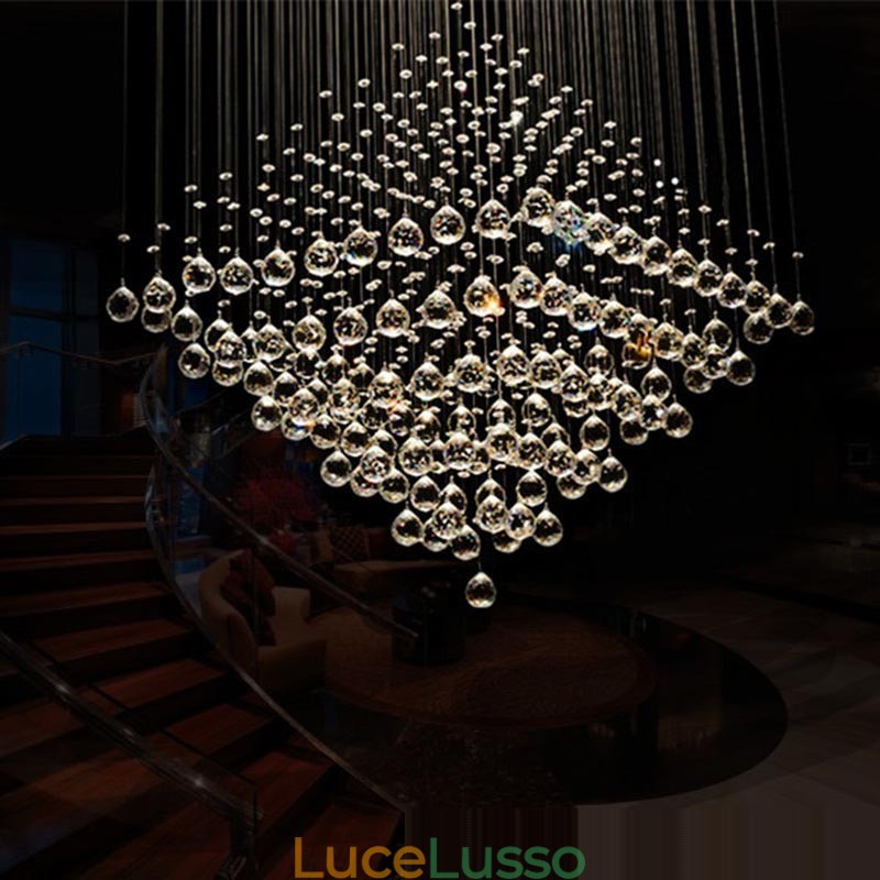 9 luci moderne K9 cristallo soffitto lampadario lampadario illuminazione lampade da interno