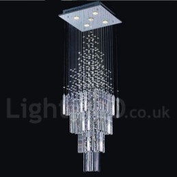 5 luci moderne K9 cristallo soffitto lampadario lampadario illuminazione lampade da interno