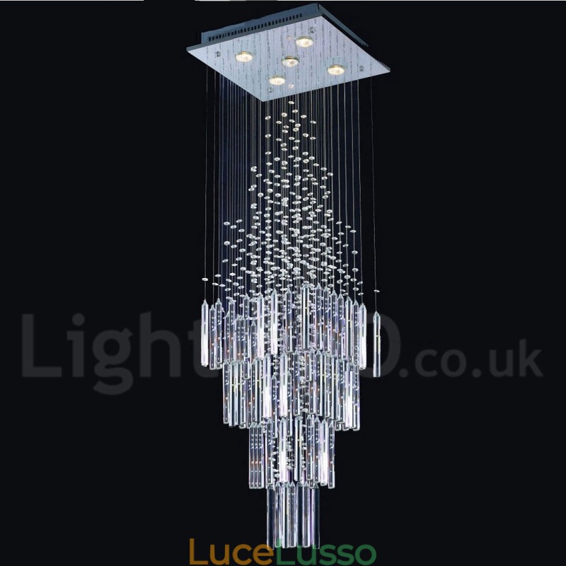 5 luci moderne K9 cristallo soffitto lampadario lampadario illuminazione lampade da interno