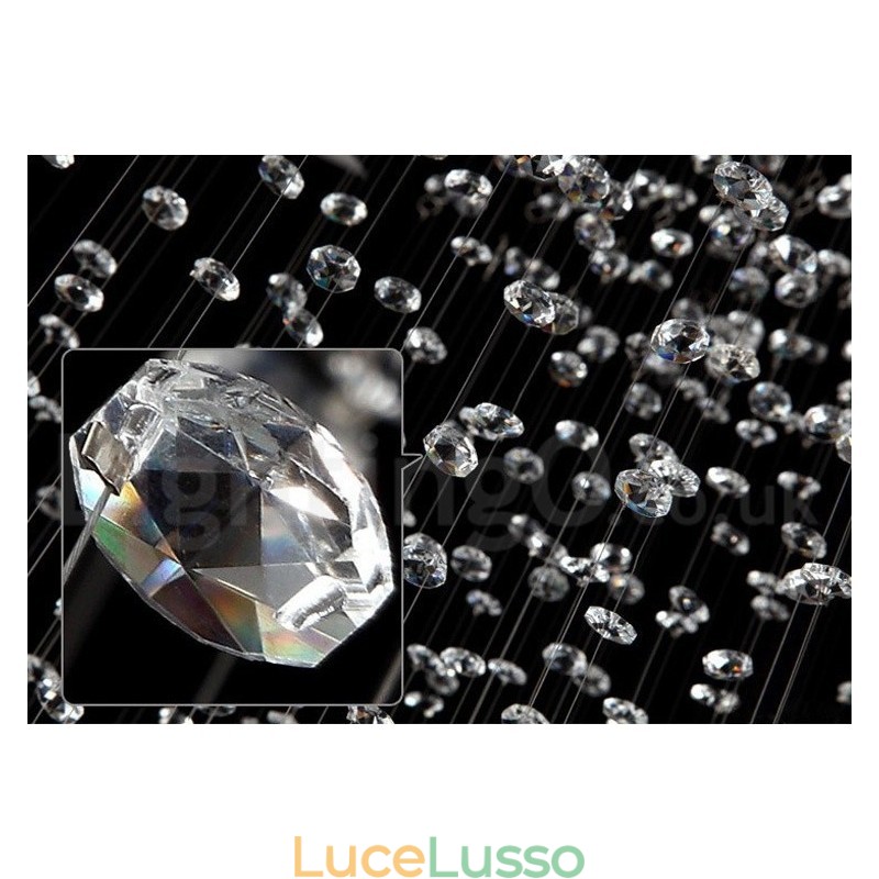 5 luci moderne K9 cristallo soffitto lampadario lampadario illuminazione lampade da interno