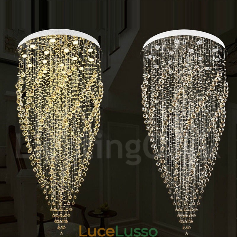 15 luci moderne K9 cristallo soffitto lampadario lampadario illuminazione lampade da interno