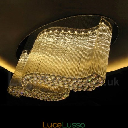 Lampadario moderno a sospensione in cristallo K9 per interni, lampade e apparecchi di illuminazione Lampadario moderno a sospensione in cristallo K9 per interni, lampade e apparecchi di illuminazione