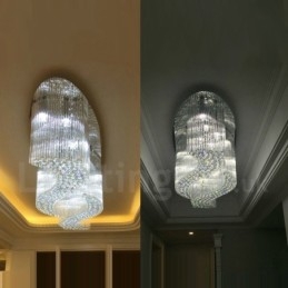 Lampadario moderno a sospensione in cristallo K9 per interni, lampade e apparecchi di illuminazione