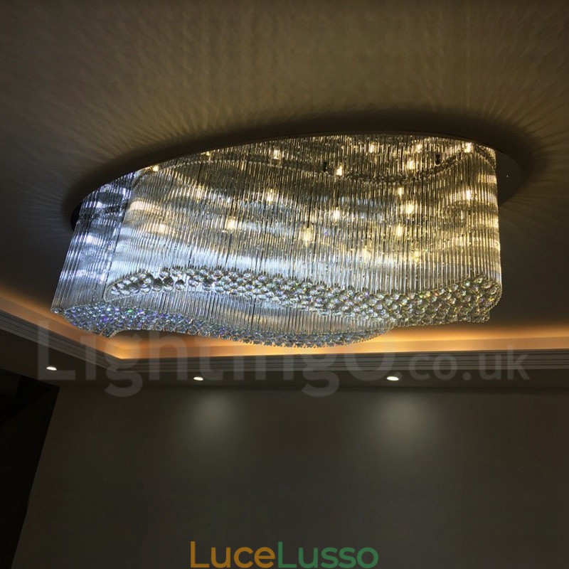 Lampadario moderno a sospensione in cristallo K9 per interni, lampade e apparecchi di illuminazione