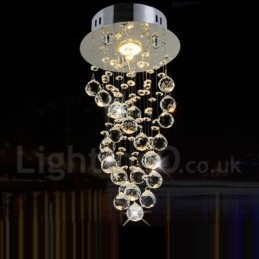 1 luce moderna K9 cristallo soffitto lampadario lampadario illuminazione lampade da interno