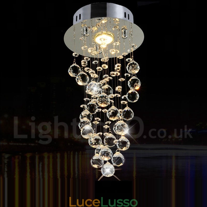 1 luce moderna K9 cristallo soffitto lampadario lampadario illuminazione lampade da interno