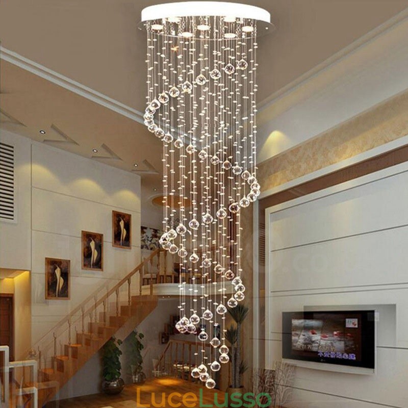 7 luci moderne K9 cristallo soffitto lampadario lampadario illuminazione lampade da interno