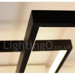 Moderna lampada da soffitto in alluminio con pittura contemporanea, lampada da parete a filo con dimmer remoto per soggiorno, camera da letto