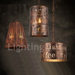 Lampada a sospensione retrò vintage da 1 luce, lampada a sospensione da casa e caffetteria