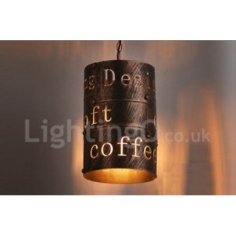 Lampada a sospensione retrò vintage da 1 luce, lampada a sospensione da casa e caffetteria
