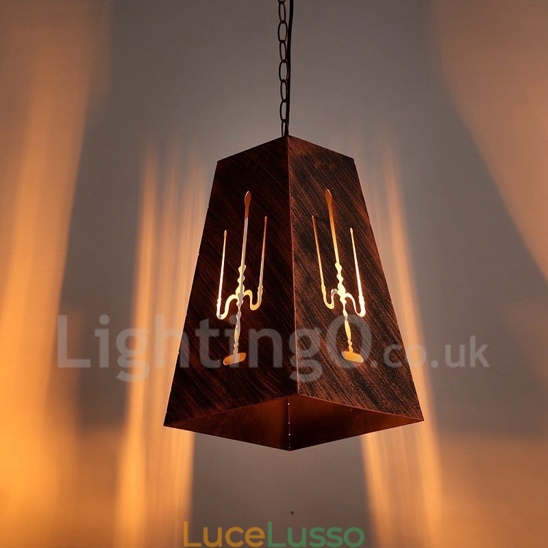 Lampada a sospensione retrò vintage da 1 luce, lampada a sospensione da casa e caffetteria