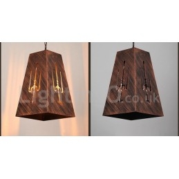 Lampada a sospensione retrò vintage da 1 luce, lampada a sospensione da casa e caffetteria