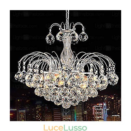 Lampadario di lusso moderno in cristallo a 3 luci Lampadario di lusso moderno in cristallo a 3 luci