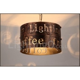 Lampada a sospensione retrò vintage da 1 luce, lampada a sospensione da casa e caffetteria