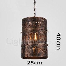 Lampada a sospensione retrò vintage da 1 luce, lampada a sospensione da casa e caffetteria